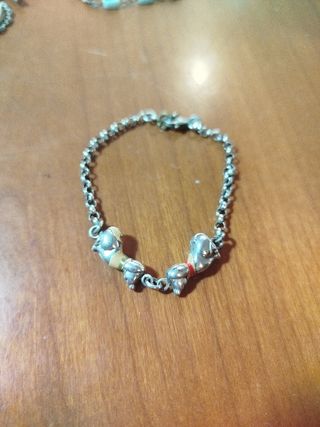 Braccialetto Argento 925 con ciondoli