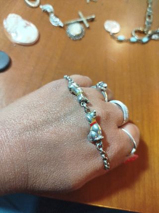 Braccialetto Argento 925 con ciondoli