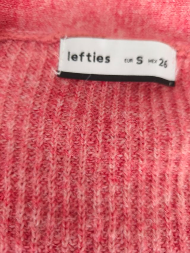 Cárdigan Lefties rosa talla S