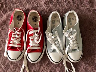 Lote 2 zapatillas lona