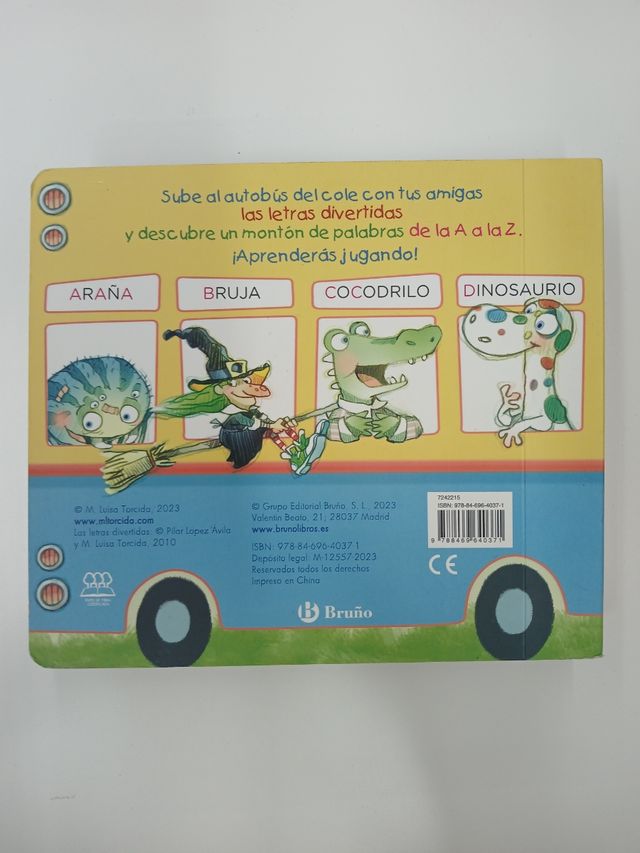 Vamos al cole con las letras divertidas