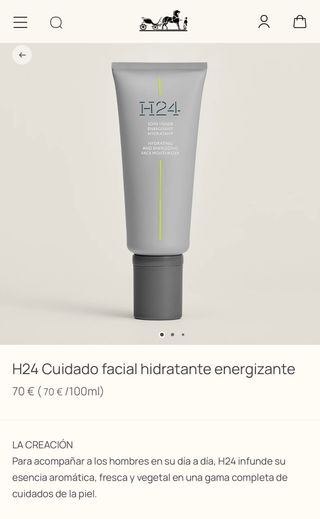 Emulsion facial H24 Hermès
