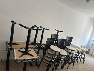 Mesas y Sillas Hostelería 8mesas 14 sillas y 4 tab