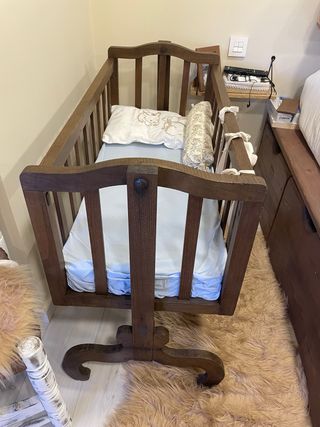 Minicuna madera vintage