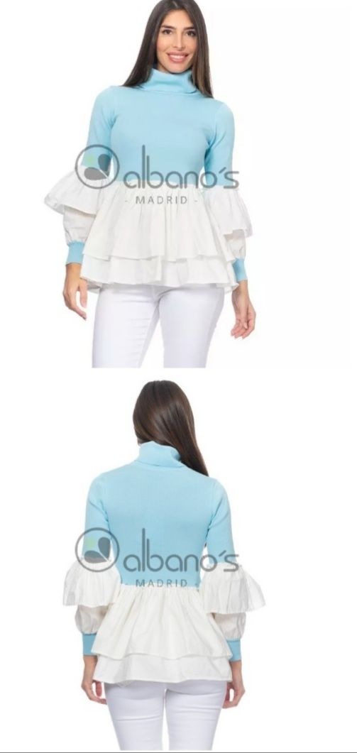 Maglione Albano's Madrid P.Prugna/Bianco