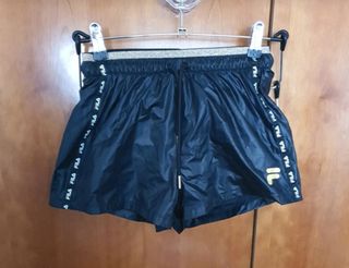 Shorts Fila Boxeo Negro y Dorado