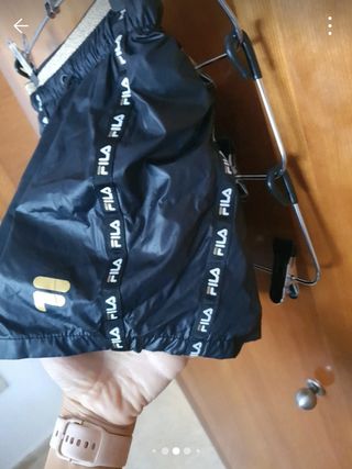 Shorts Fila Boxeo Negro y Dorado