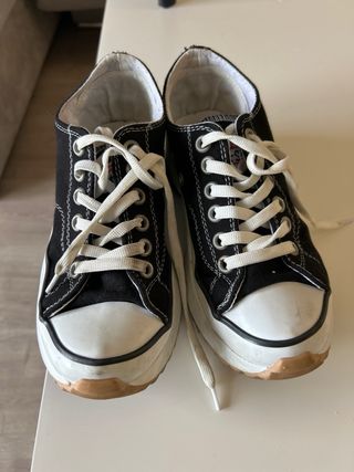 Converse All Star Plataforma Estrella Negra