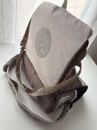 TRONA BOLSO DE VIAJE BEBÉ MARCA JANÉ ELEVADOR