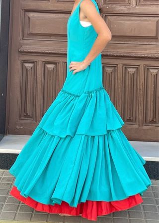 traje de flamenca talla 36 con tela para sacar 
