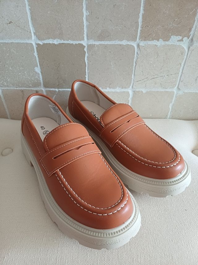 Mocassini chunky marroni taglia 40
