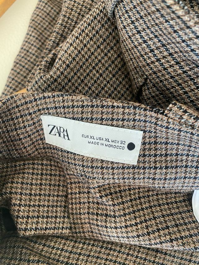 Pantaloni donna fantasia a quadri ZARA