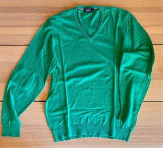 Jersey Hackett Verde Algodón Cachemir Talla XL