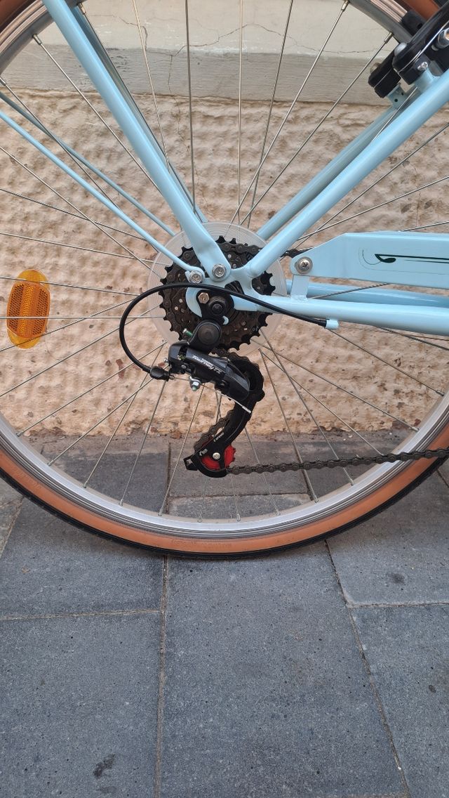 Bicicleta de paseo azul