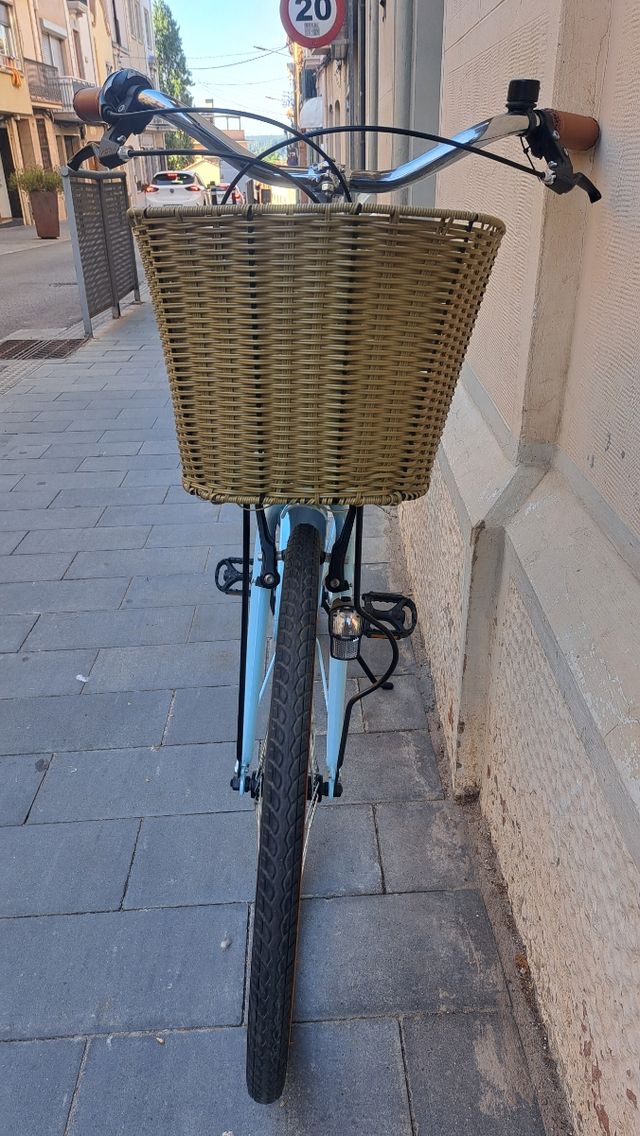 Bicicleta de paseo azul