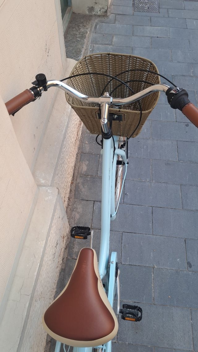Bicicleta de paseo azul