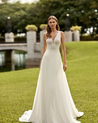 Vestido novia Rosa Clará “Elea” T.44 para ajustar 