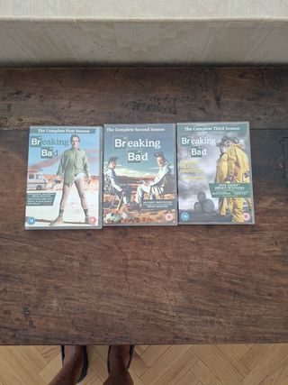 Set 11 DVD Breaking Bad. 3 primeras temporadas.
