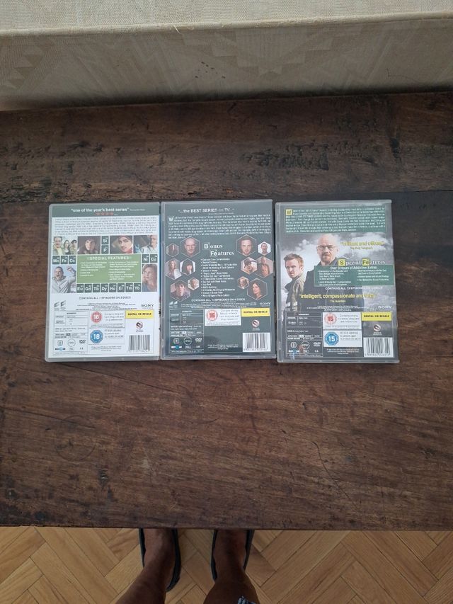 Set 11 DVD Breaking Bad. 3 primeras temporadas.