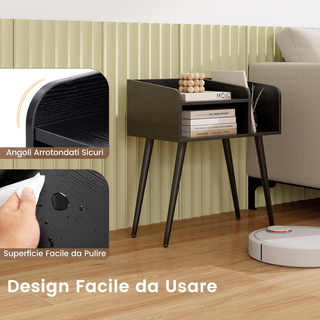 Comodino 50 x 32 x 58cm, Tavolino Moderno con Mens