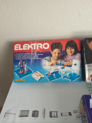 Lote 3 juegos mesa infantil Elektro, Domino, Marin