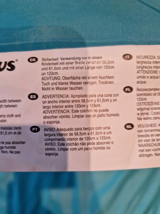 Colchon cuna de viaje