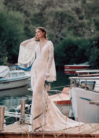 Vestido de Novia Ariamo Encaje Boho