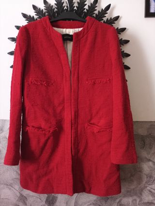 Chaqueta Zara Roja 