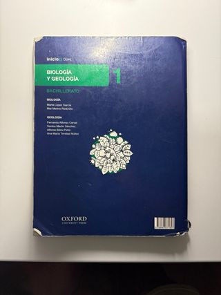 Libro Biología y Geología 1º Bachillerato