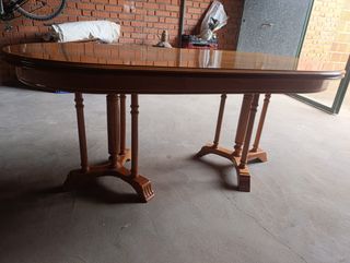 Mesa extensible de madera