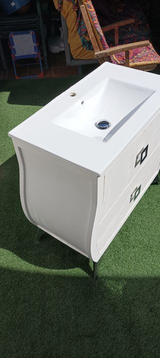 Lavabo con mueble de 2 cajones