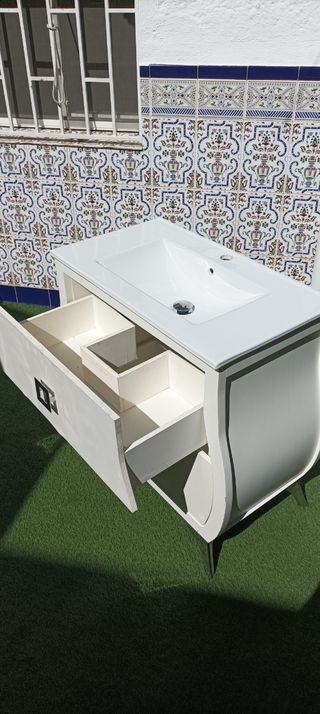 Lavabo con mueble de 2 cajones