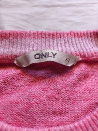 Jersey Only rosa y rojo talla XS