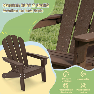 Sedia Adirondack per Bambini da Giardino, Sedie Er