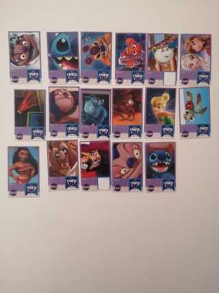 LOTE CROMOS VAMOS A JUGAR CARREFOUR DISNEY