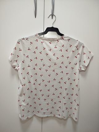 Camiseta Easy Wear estampado cereza  talla L