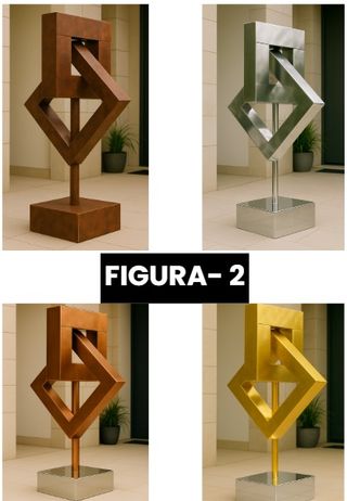 Escultura de Jardín Metálica