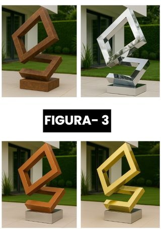 Escultura de Jardín Metálica