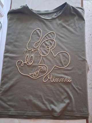 Camiseta Disney Minnie Mouse Verde Oliva