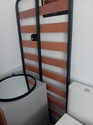 Somier metálico con lamas de madera