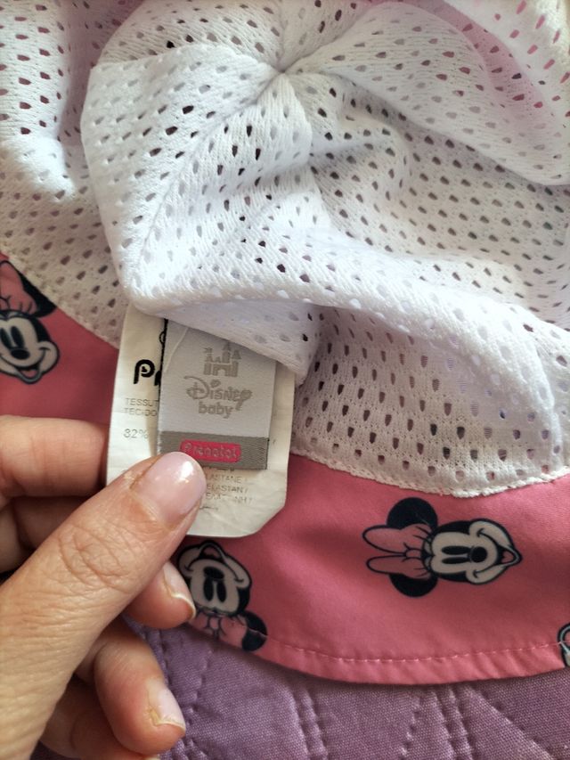 Cappellino neonata Minnie Mouse rosa