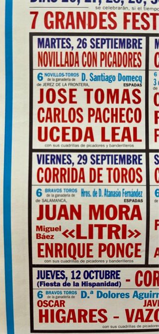 CARTEL DE LA FERIA DE OTOÑO 1995