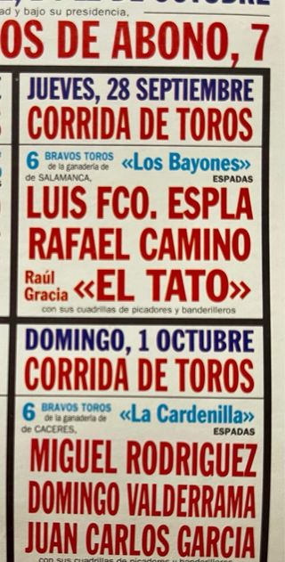CARTEL DE LA FERIA DE OTOÑO 1995