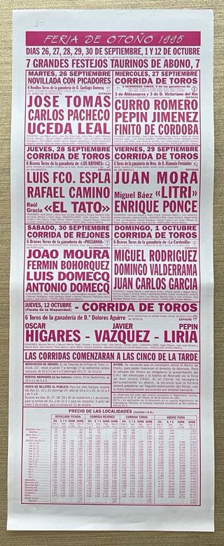 CARTEL DE LA FERIA DE OTOÑO 1995