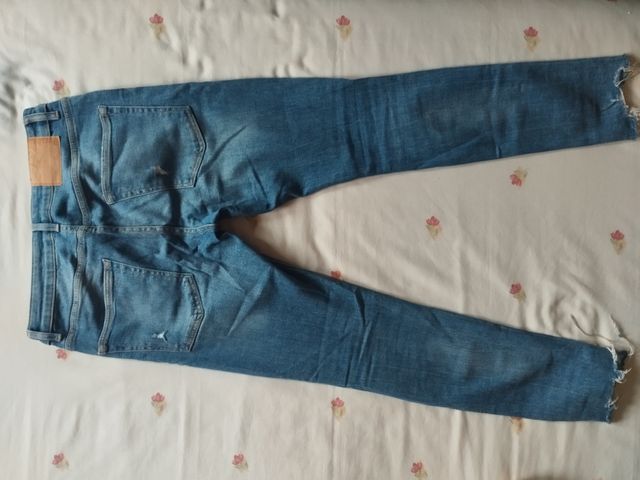 Pantalones Vaqueros Bershka Super Skinny Talla 38