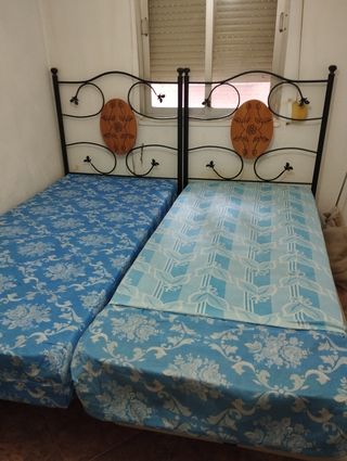 Somier y cabecero individual 90cm