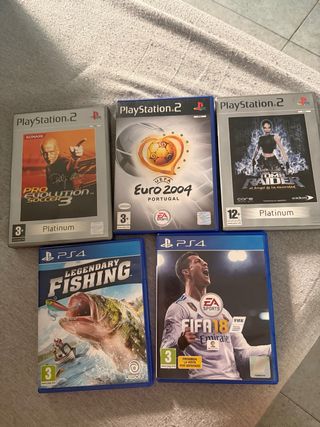 Lote 5 Videojuegos PS2 y PS4