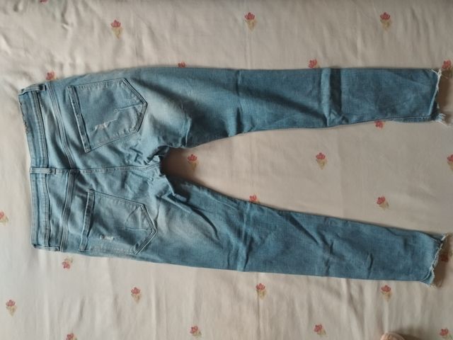 Pantalón Vaquero Bershka Super Skinny Fit Talla 38