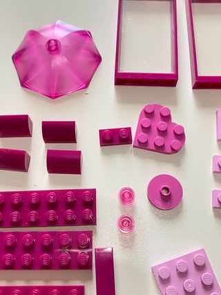 Conjunto Lego 24 peças Rosa e Lilás