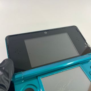nintendo 3ds verde acqua con giochi e accessori
